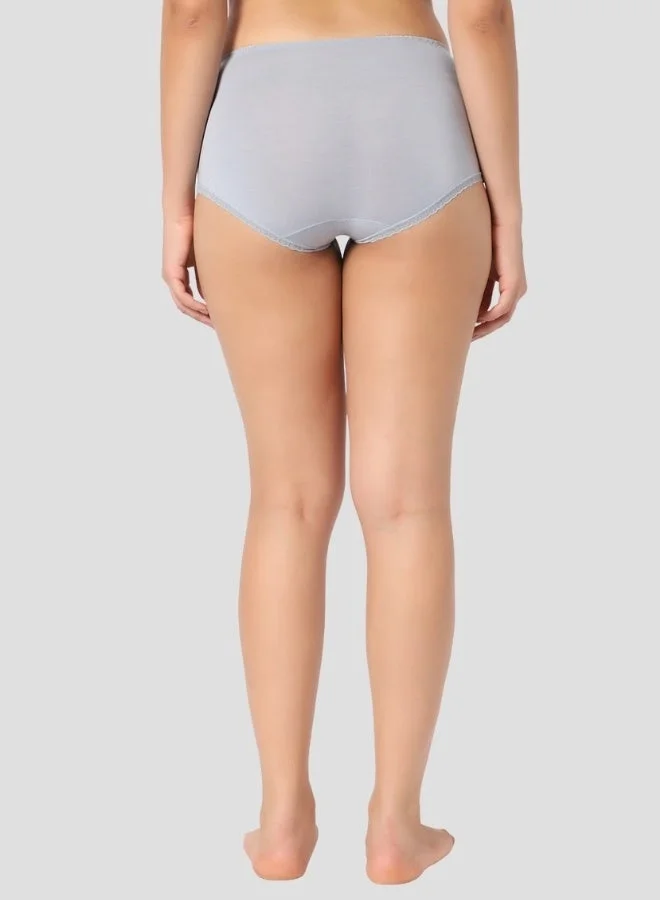 Intimate Queen grey Modal Bae Luxe Hipsters – Buttery Modal Bliss, Naturally Cooling | pH Balanced for Sensitive Skin for Women | Best Price UAE
